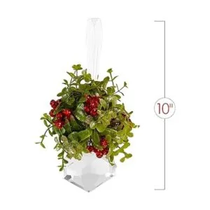 Ornativity Adorno de muérdago de cristal colgante punta_6