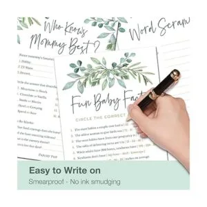 Juegos de baby shower para niños o niñas juego de 4_6