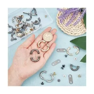 WADORN 24 juegos de hebillas de metal para bolsa puente_5