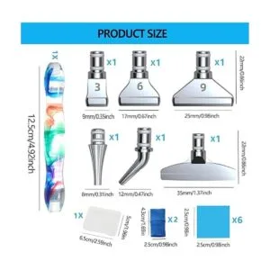 Kit de 17 piezas de accesorios y herramientas de pintura_2
