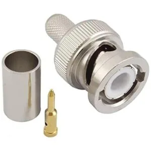 Conector BNC macho Q9 para cable coaxial RG6 5DFB LMR300_4