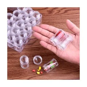 Coopay Juego de cajas de plástico con 30 tarros de_3