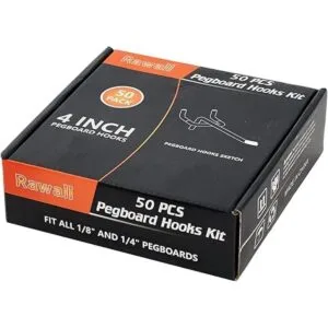 Rawall Ganchos para tablero de clavijas paquete de 50_5