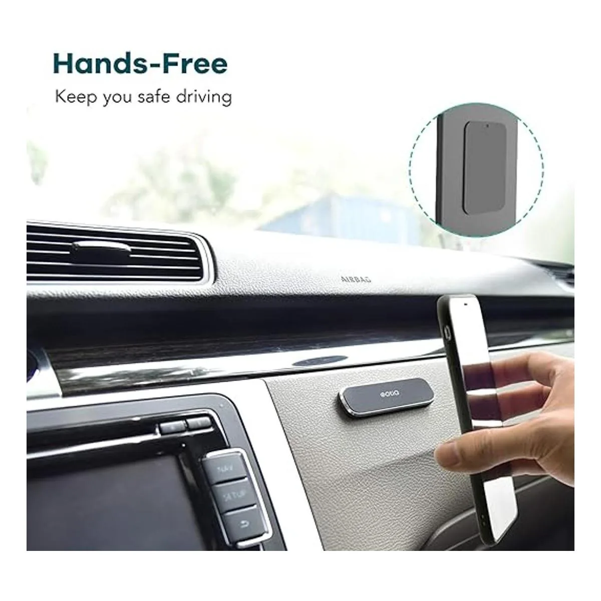 OQTIQ Paquete de 2 soportes magnéticos para teléfono de_3