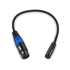 JOLGOO Cable adaptador mini XLR macho a XLR hembra 3_1
