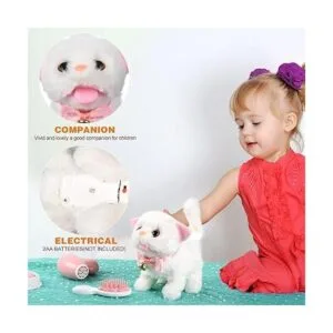 WorWoder Gatos interactivos electrónicos de felpa que se_2