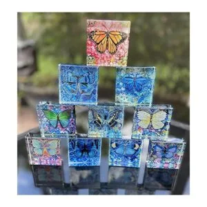 Mariposa de cristal para pisapapeles coleccionables_6