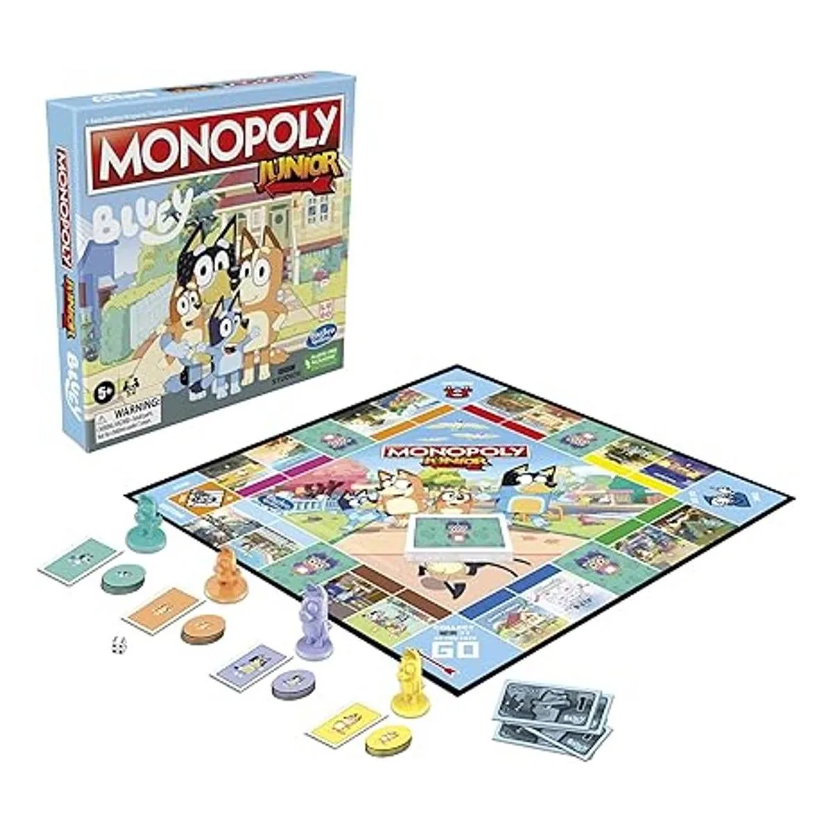 Hasbro Gaming Monopoly Junior Bluey Edition Juego de_3