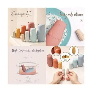 OESSUF Muñecas rusas de anidación para niños muñeca_2