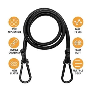 Cordones elásticos con mosquetón 40 pulgadas de largo_2