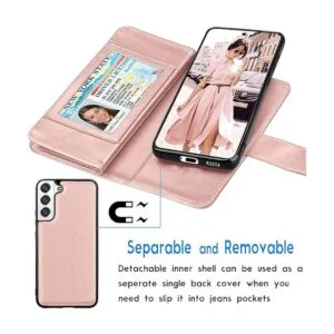 Tekcoo Funda tipo cartera para Galaxy S22 Plus funda de_3