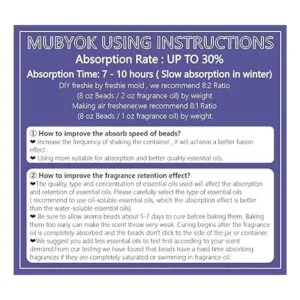 MUBYOK Perlas de aroma prémium sin perfume de 3 libras_5