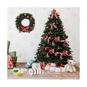 12 rollos de cinta de Navidad de 120 yardas de 38_7