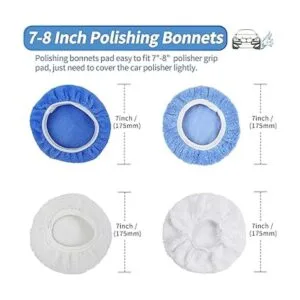 OTUAYAUTO 12 capó de pulido de 7 a 8 pulgadas microfibra_2