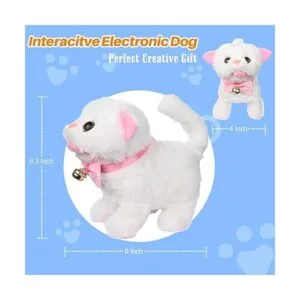 WorWoder Gatos interactivos electrónicos de felpa que se_4