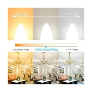 Bombillas LED E12 bombillas Hansang tipo B de 5 W_5