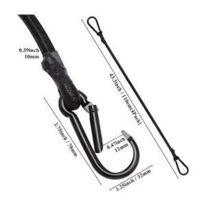 Cordones elásticos con mosquetón 40 pulgadas de largo_4