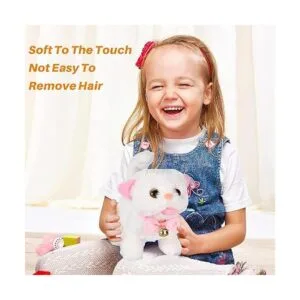 WorWoder Gatos interactivos electrónicos de felpa que se_5