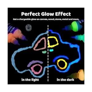 ARTME Pintura que brilla en la oscuridad juego de 12_2