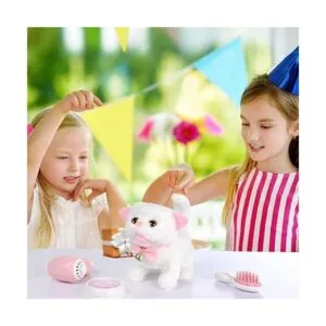 WorWoder Gatos interactivos electrónicos de felpa que se_6