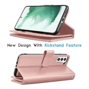 Tekcoo Funda tipo cartera para Galaxy S22 Plus funda de_4