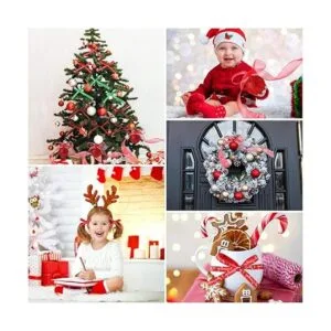 12 rollos de cinta de Navidad de 120 yardas de 38_6