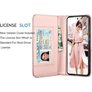 Tekcoo Funda tipo cartera para Galaxy S22 Plus funda de_5