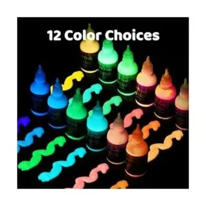 ARTME Pintura que brilla en la oscuridad juego de 12_5