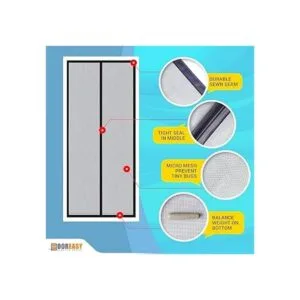 DOOREASY Tamaño de puerta magnética de 38 x 83 pulgadas_3