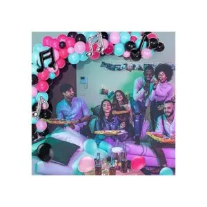 144 globos de música kit de guirnalda de globos de_6