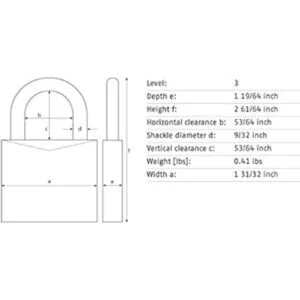 ABUS Candado amarillo con combinación de esfera de_2