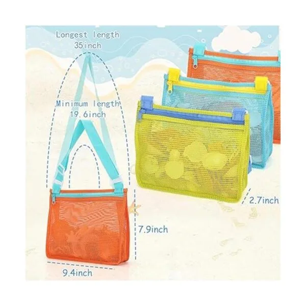 Bolsa de playa de malla para juguetes de playa bolsa de_3