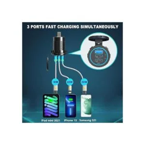 Enchufe de cargador USB C de 12 V enchufe USB C de 12 V_2