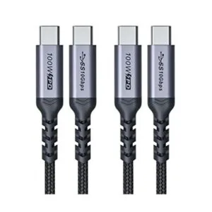 SUMPK Cable de carga rápida C a C de 6 pies cable de_1