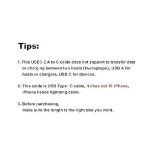 CableCreation Cable USB C a USB A de 3.3 pies USB C a USB_2