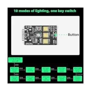 HeiyRC Mini Drone Strobe Light Super Bright Flash LEDs_3