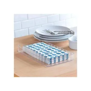 Youngever Juego de 3 bandejas de plástico para toallas de_3