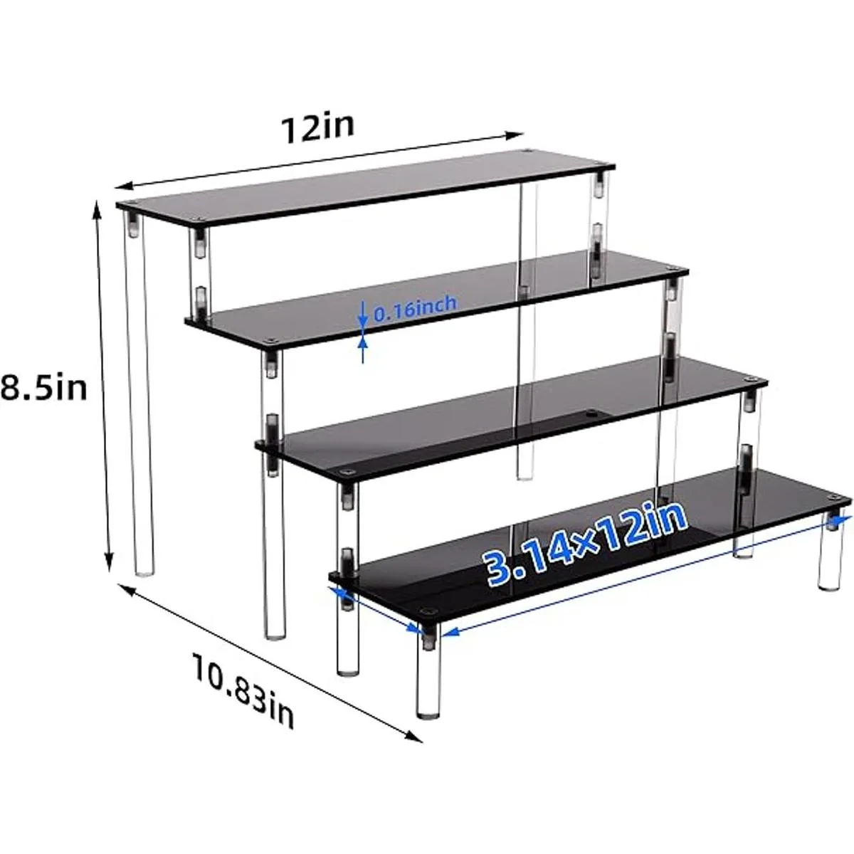 Soportes acrílicos para exhibición 4 niveles de_2