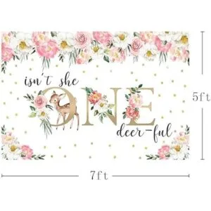 MEHOFOND Fondo de fondo para niñas de 7 x 5 pies diseño_3