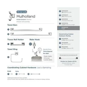Amerock Gancho de bata individual Cromo Mulholland_4
