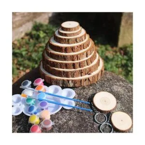 SENMUT Rebanadas de madera 20 piezas de 3.5 a 4.0_4