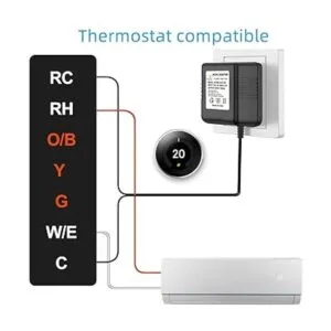 XZGm 24 Volt Transformer C Wire Adapter Doorbell_2