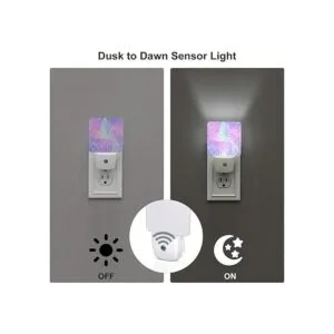 2 luces de noche LED de sirena luz nocturna con sensor de_4