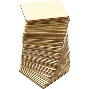 TKOnline 100 piezas de madera sin terminar 3 x 3_3