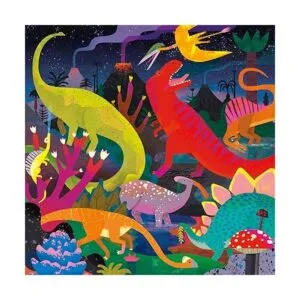 Mudpuppy Dinosaurios iluminados 500 piezas brillan en la_2