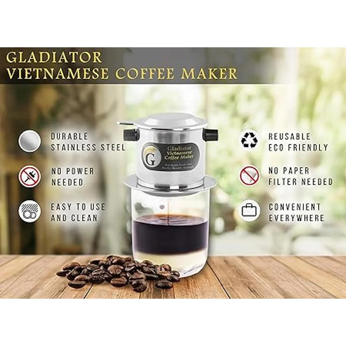 Juego de filtros para cafetera vietnamita filtros de café_4