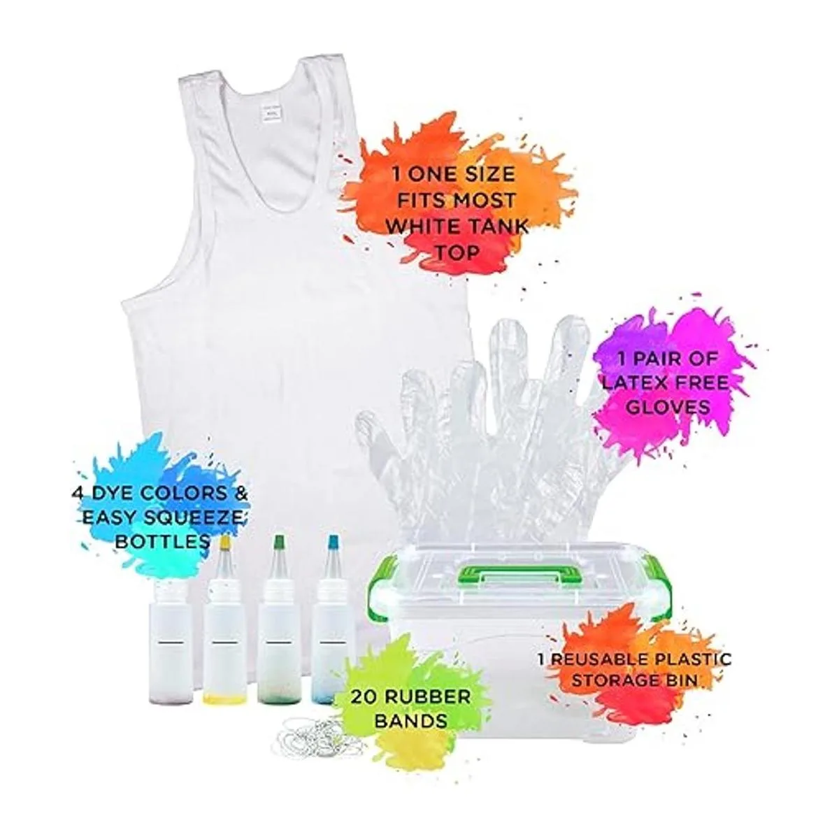 Fashion Angels Kit de teñido anudado Kit de camiseta sin_4