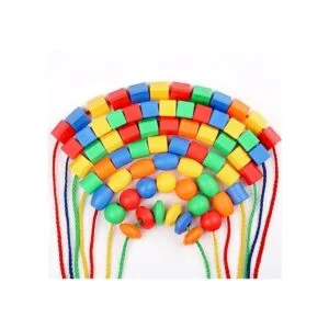 BMTOYS Cuentas de cordones para niños 70 cuentas de_2
