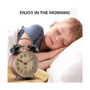 Rjuwurv Reloj despertador alto de 4 pulgadas luz_2