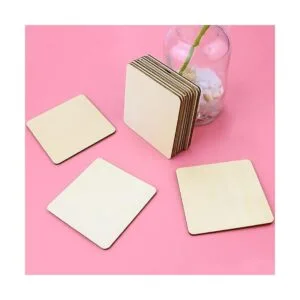 TKOnline 100 piezas de madera sin terminar 3 x 3_5